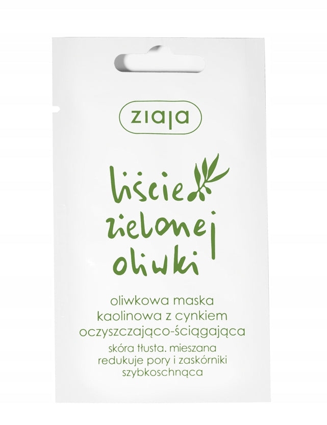 Ziaja Maska Kaolinowa Liście Zielonej Oliwki 7ml