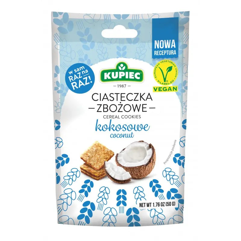 CIASTECZKA ZBOZOWE KOKOSOWE 50G