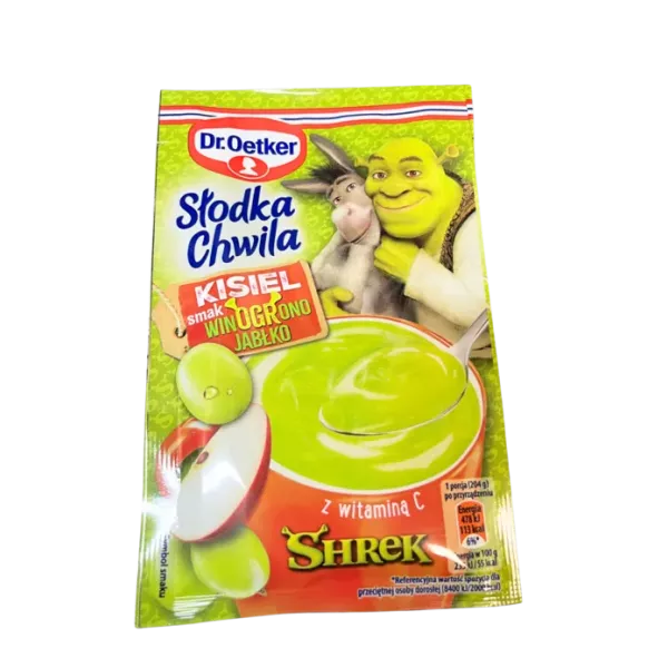 Dr Oetker Kisiel Słodka Chwila Winogrono-Jabłko Shrek 29g