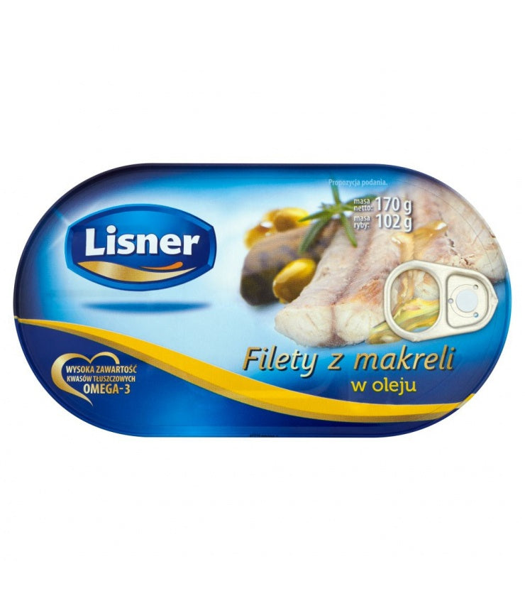 Lisner Filety Z Makreli W Oleju 170g