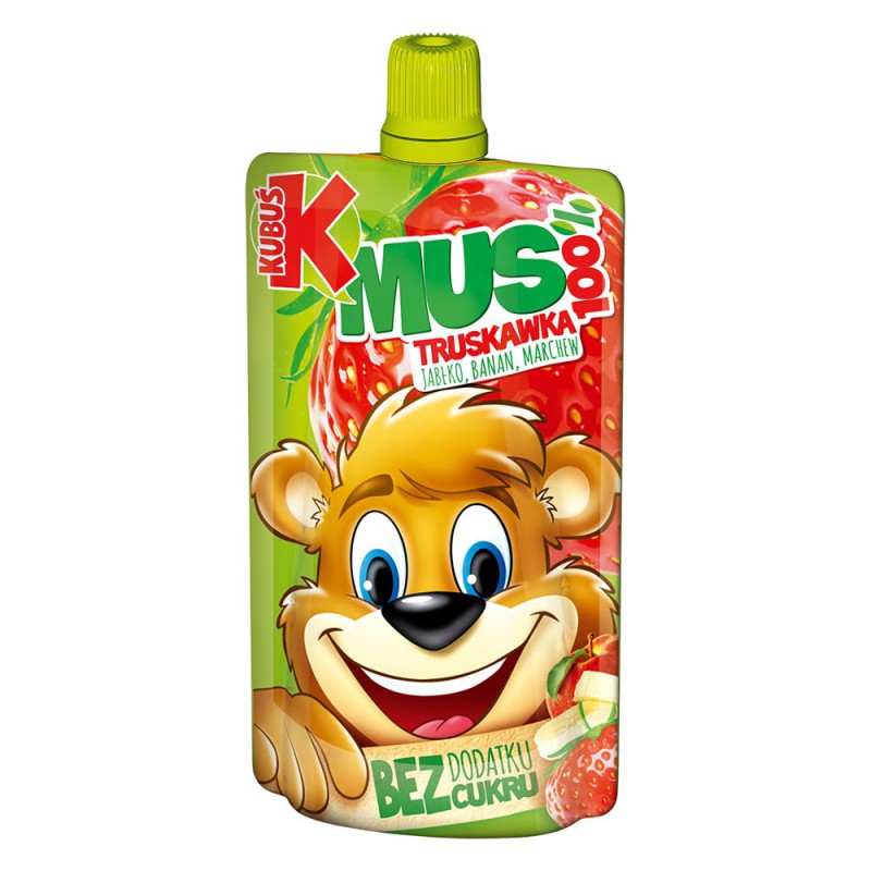 Kubuś Mus Marchew Jabłko Banan Truskawka 100g