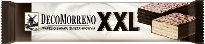 Decomorreno  Wafelek Przekładany Kremem Śmietankowym W Czekoladzie XXL 50 g