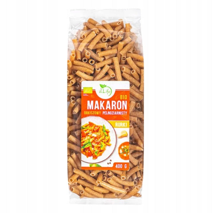 Spelled Pasta Tubes-Makaron Orkiszowy Rurka Bio 400g