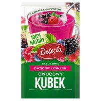 Delecta Owocowy Kubek Kisiel Smak Czarnej Porzeczki 30g