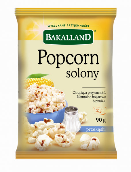 Bakalland Popcorn Solony Do Mikrofali 90g