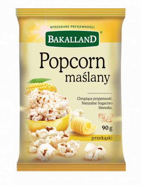 Bakalland Popcorn Maślany Do Mikrofali 90g