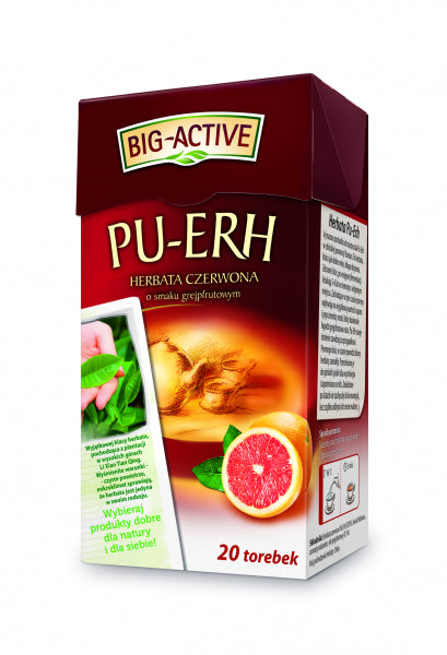 Big-Active Herbata Czerwona Pu-Erh Grapefruitowa 20szt. Ekspresowa