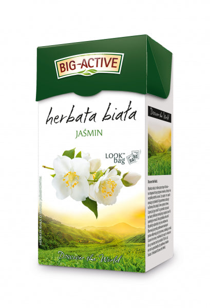 Big Active Herbata Biała Expresowa Jaśmin 20 Torebek