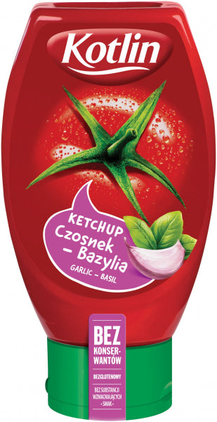 Kotlin Ketchup Czosnek Bazylia 450g