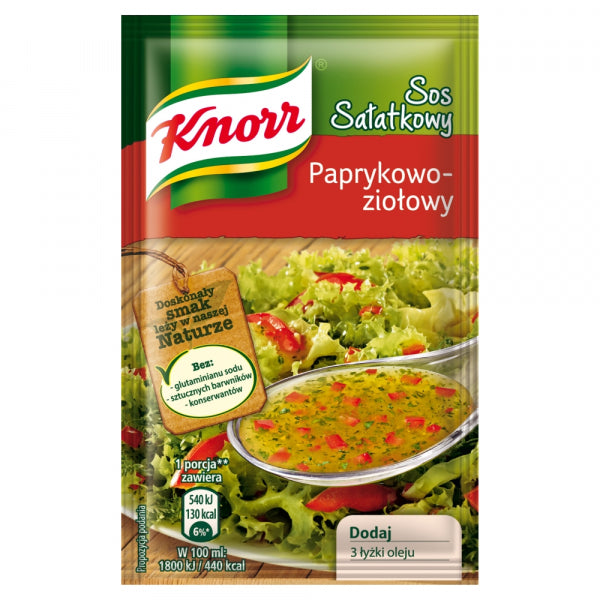 Knorr Sos Sałatkowy Paprykowo Ziołowy 9G