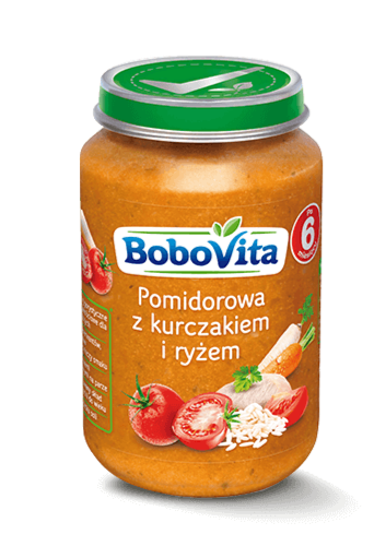 BoboVita Zupka Pomidorowa z Kurczakiem i Ryżem  190g