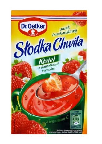 Dr Oetker Słodka Chwila Kisiel Truskawka z Kawałkami Owoców 31.5g