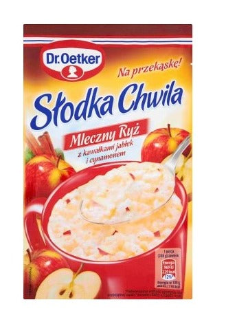 Dr Oetker Słodka Chwila Mleczny Ryż Jabłko Cynamon 58g