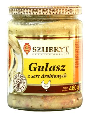 Szubryt Gulasz Z Serc Drobiowych 460G