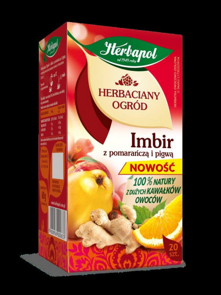 Herbapol, Herbaciany Ogród Imbir Pomarańcza Pigwa 20 Torebek