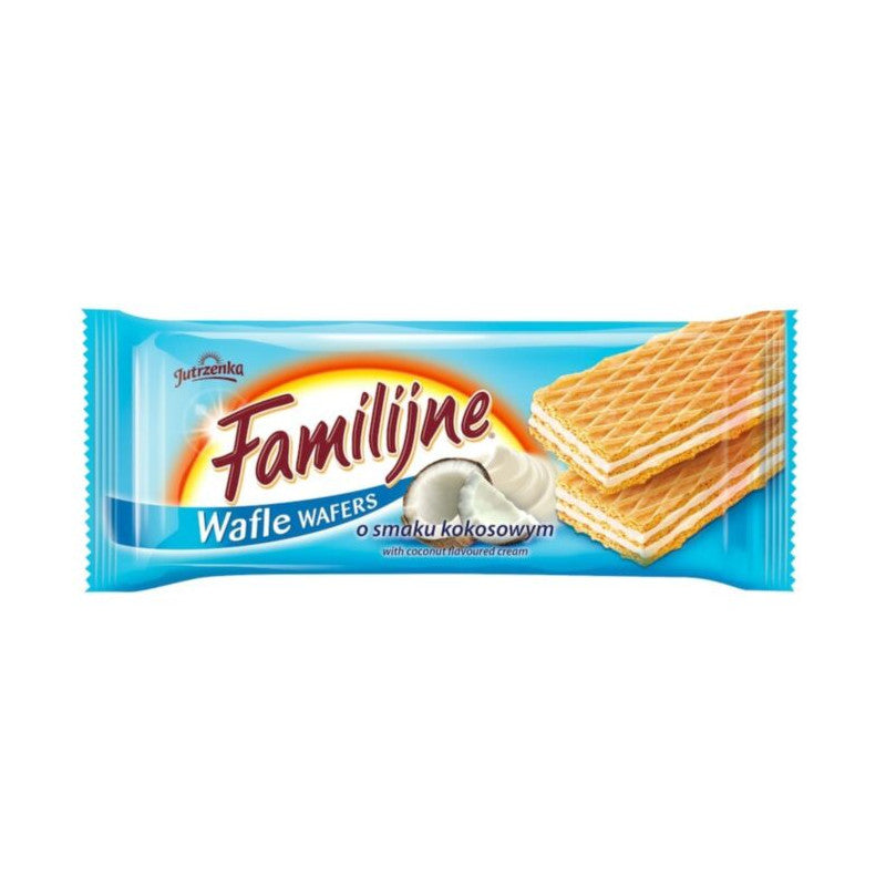 Jutrzenka Wafle Familijne O Smaku Kokosowym 180g