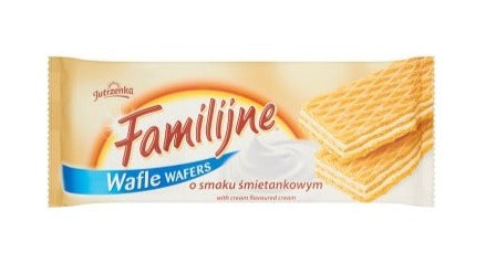 Jutrzenka Wafle Familijne O Smaku Śmietankowym 180g