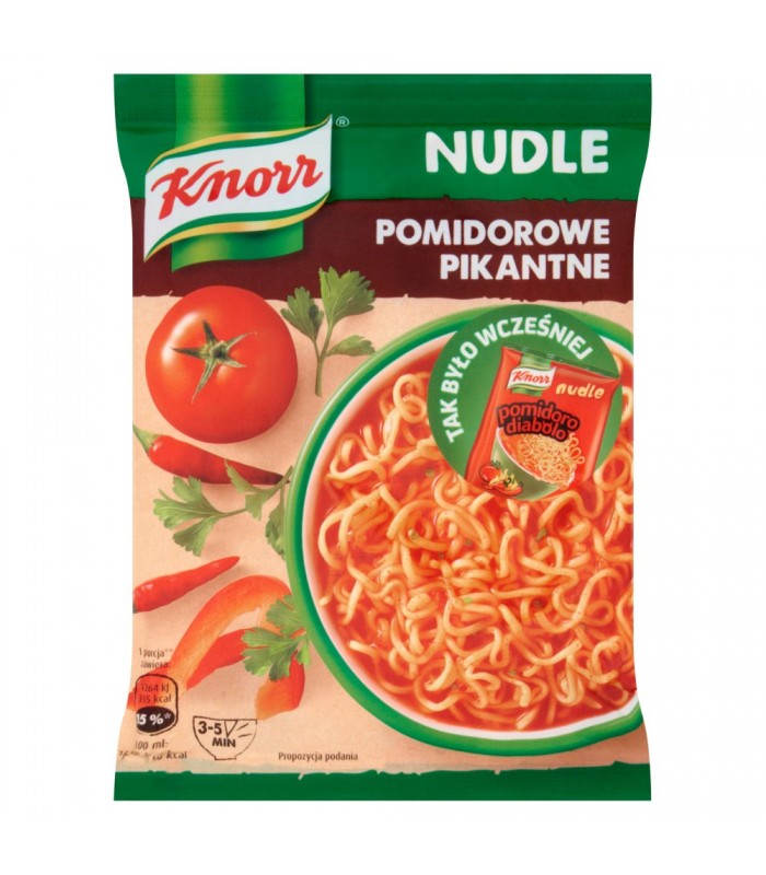 Knorr Nudle Pomidorowe  Pikantne 63g.