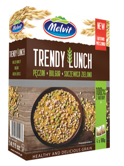 Melvit Trendy Lunch Pęczak, Bulgur, Soczewica 4x100g