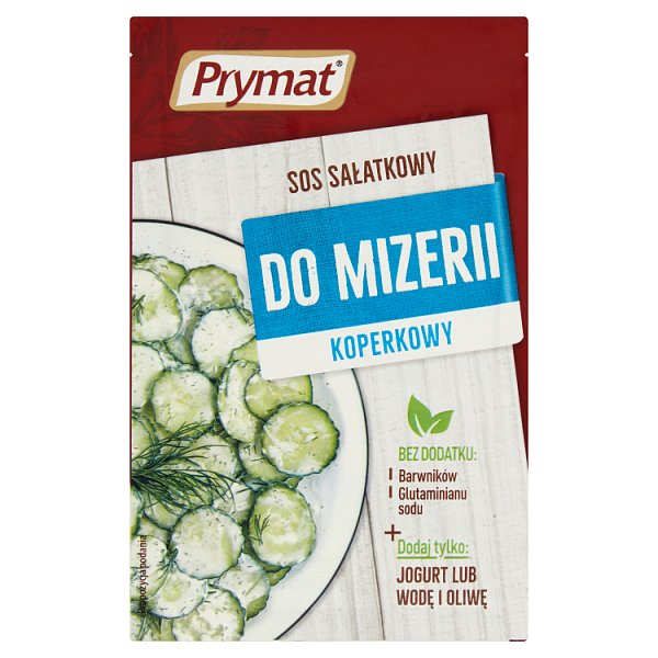 Prymat Sos Sałatkowy do Mizerii Koperkowy 9g