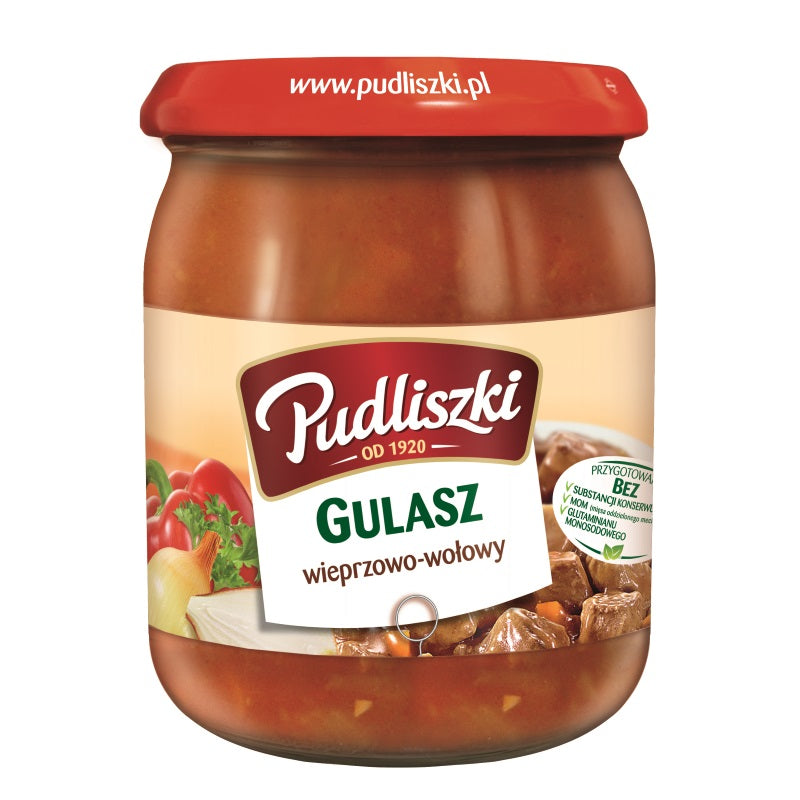 Pudliszki Gulasz Wieprzowo-Wołowy 500g