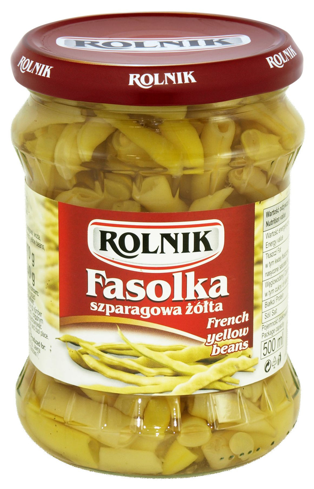 Rolnik Fasolka Szparagowa Żółta 500ml