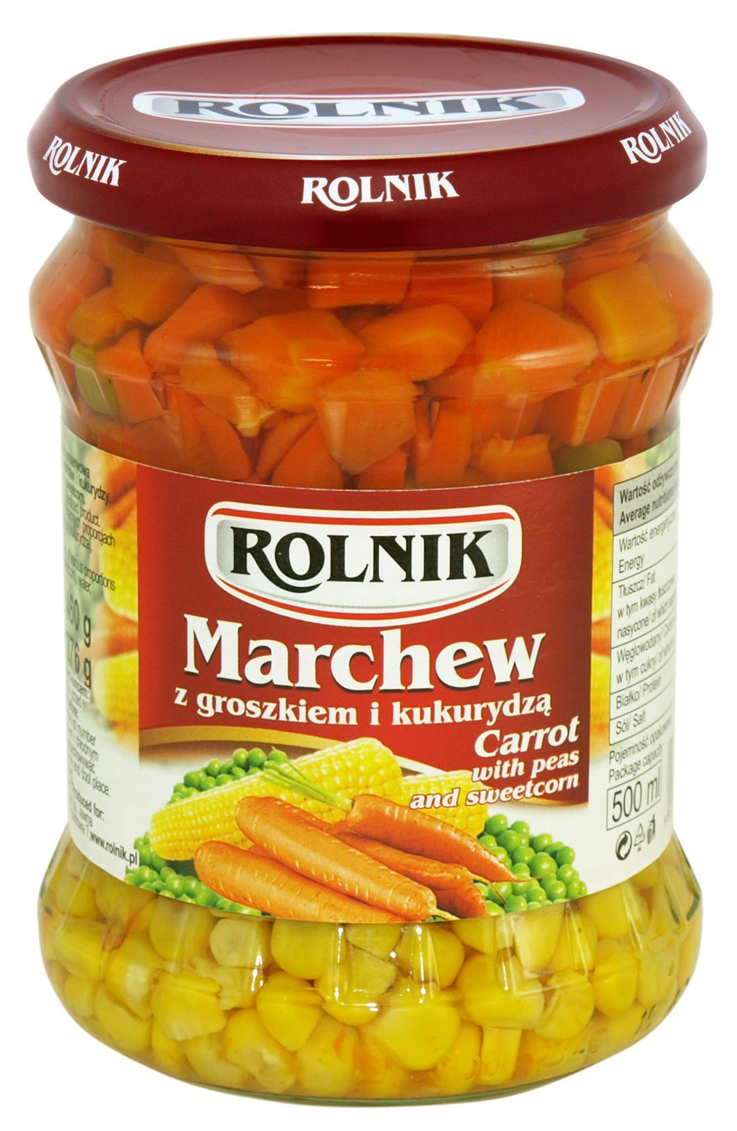 Rolnik Marchew Z Groszkiem I Kukurydza 500ml