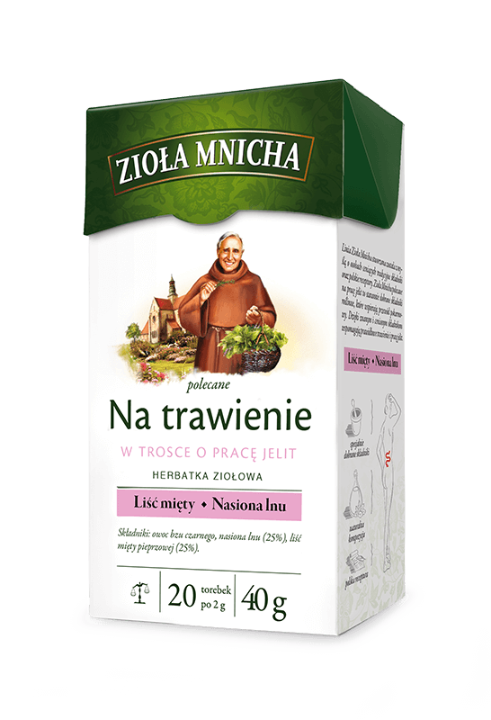 Zioła Mnicha  Na Trawienie Herbata Ziołowa  20 Torebek
